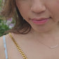 Bezel Set Bubble Earrings