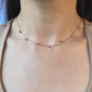 Spinel Seven Stone Dangle Necklace 1.35ctw