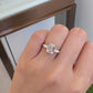 Emerald Cut Three Stone Diamond Engagement Ring