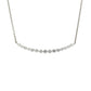 Crescent Necklace with Diamonds
